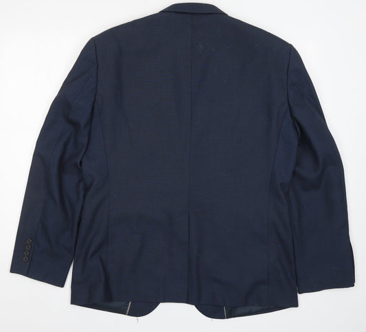 CEDAR Mens Blue Jacket Suit Jacket Size 42