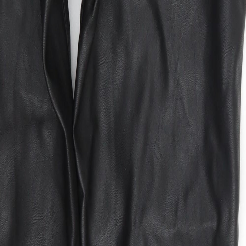 H&M Womens Black Trousers Size 8 L29 in