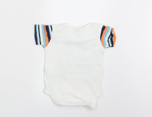 Matalan Boys White Animal Print Pullover T-Shirt Size 3-6 Months