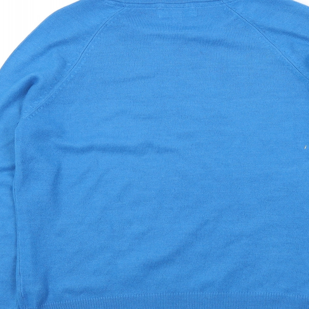 M&S Womens Blue Pullover Jumper Size 14