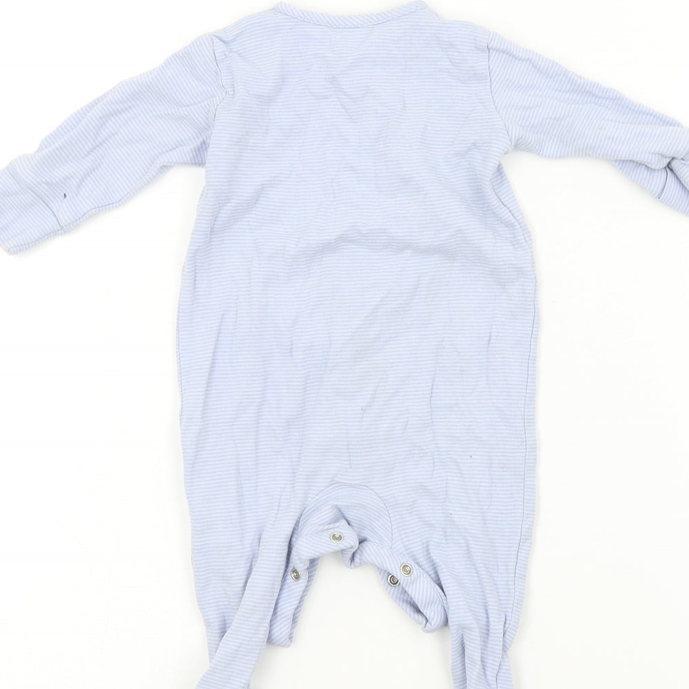 NEXT Baby Blue Colourblock Babygrow One-Piece Size 3-6 Months