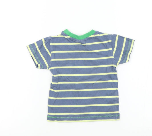 NEXT Boys Blue Striped Basic T-Shirt Size 6-9 Months