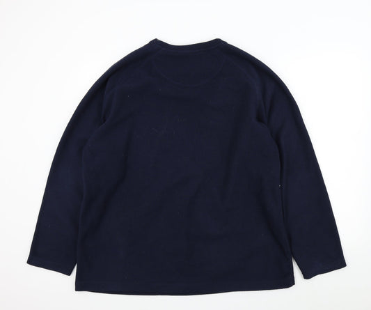 M&S Mens Blue Pullover Jumper Size XL