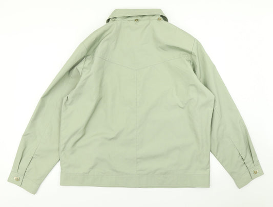EWM Womens Green Overcoat Coat Size 16