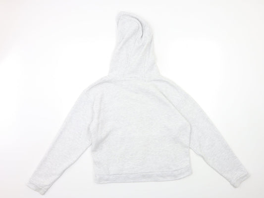 Topshop Womens Grey Pullover Hoodie Size 8