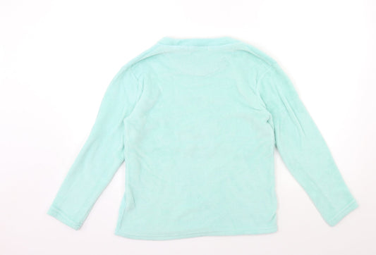 JUST LIKE YOU Girls Blue Fleece Top Pyjama Top Size 12-13 Years