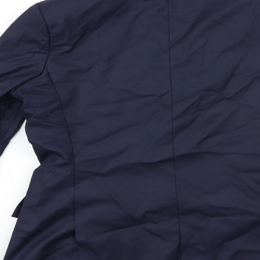 Preworn Mens Blue Jacket Suit Jacket Size 36