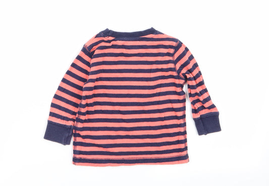 NEXT Boys Multicoloured Striped Pullover Jumper Size 6-9 Months