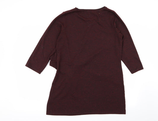 Asda George Womens Red Basic T-Shirt Size 14
