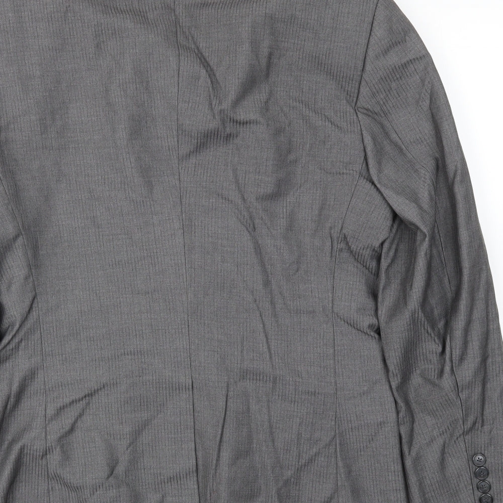 Preworn Mens Grey Jacket Blazer Size 40