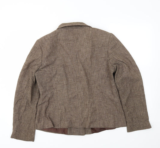 Roman Womens Brown Jacket Blazer Size 18