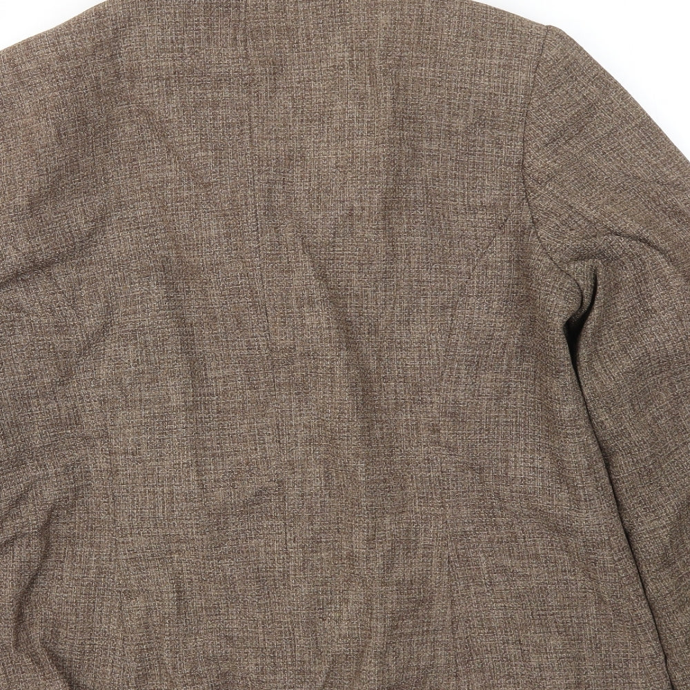 Brand and care label for Roman women’s brown jacket blazer, size UK 18