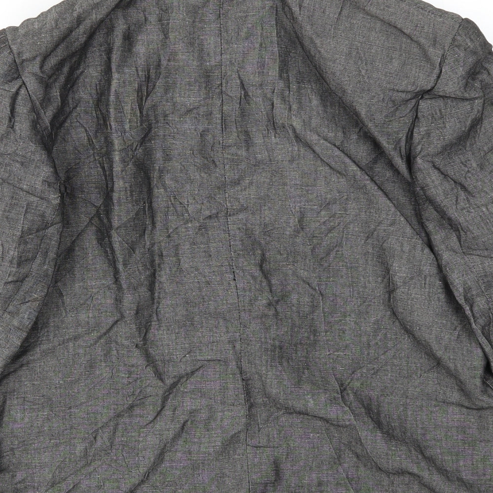 Preworn Womens Grey Jacket Blazer Size 16