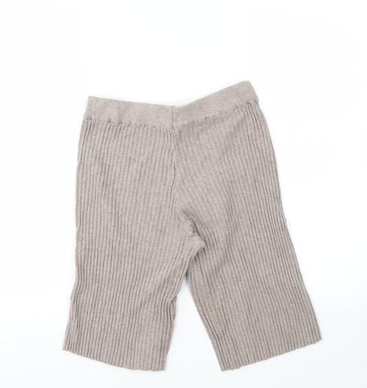 Laetitia Mem Womens Beige Cut-Off Shorts Size 34 - stretch waistband