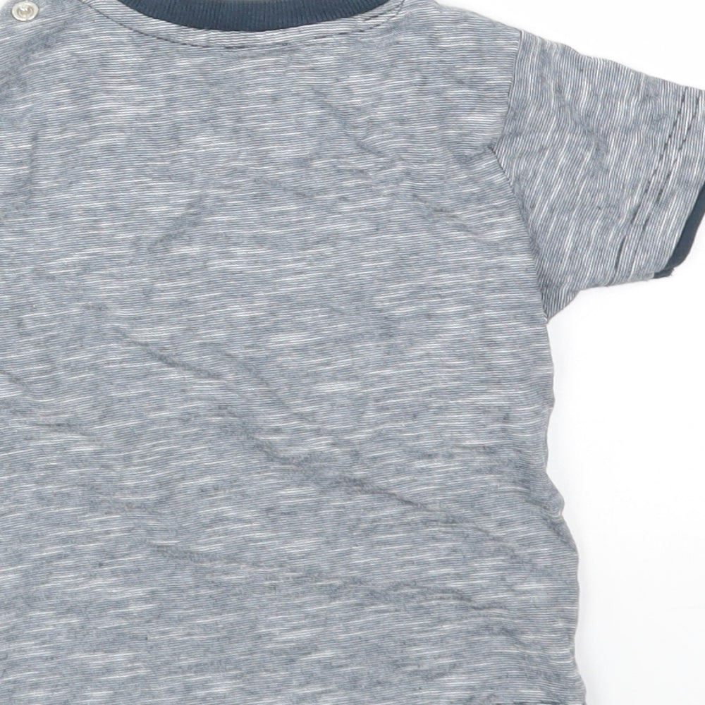 Nutmeg Boys Blue Houndstooth Basic T-Shirt Size 2-3 Years
