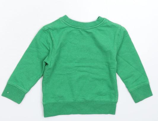 George Baby Green Pullover Jumper Size 12-18 Months