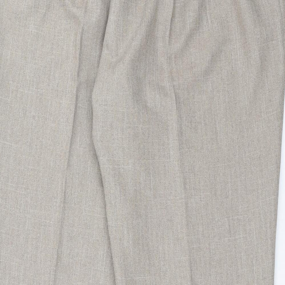 Emma Collection Womens Beige Trousers Size 24 L28 in