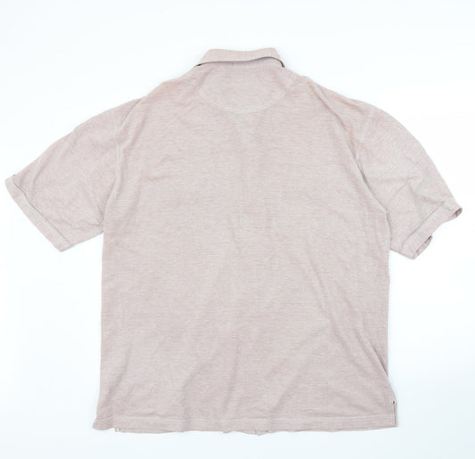 Wolsey Mens Pink Polo Size XL