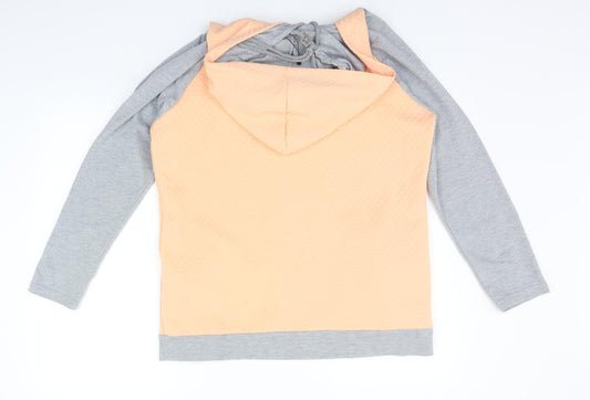 Yidarton Womens Orange Pullover Hoodie Size L