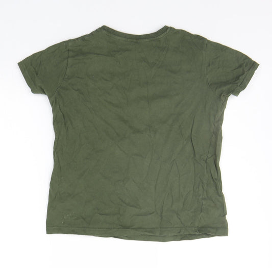 Primark Boys Green Basic T-Shirt Size 8-9 Years