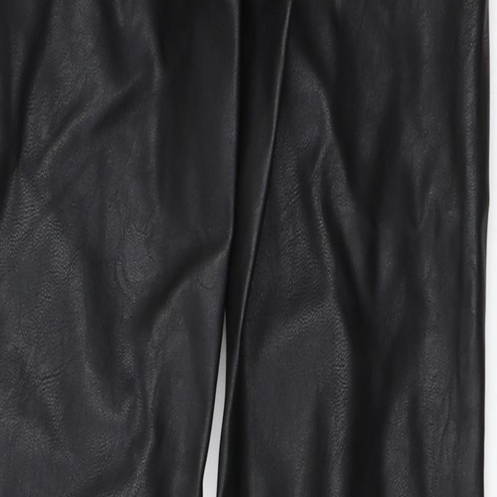 H&M Womens Black Capri Trousers Size 34 L29 in