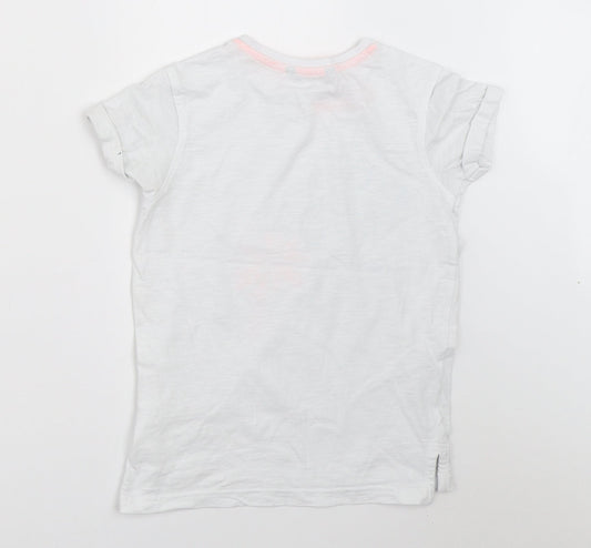 George Boys White Basic T-Shirt Size 7-8 Years