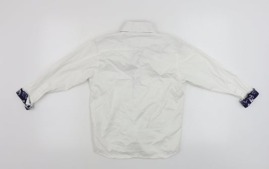 eighteen Boys White Basic Button-Up Size 9-10 Years