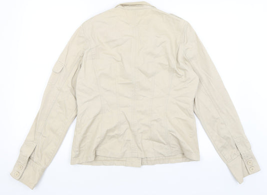 Todays Woman Womens Beige Jacket Size 14
