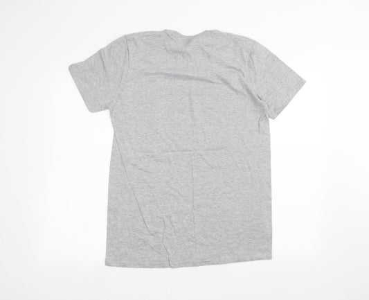 Gilden Womens Grey Basic T-Shirt Size M