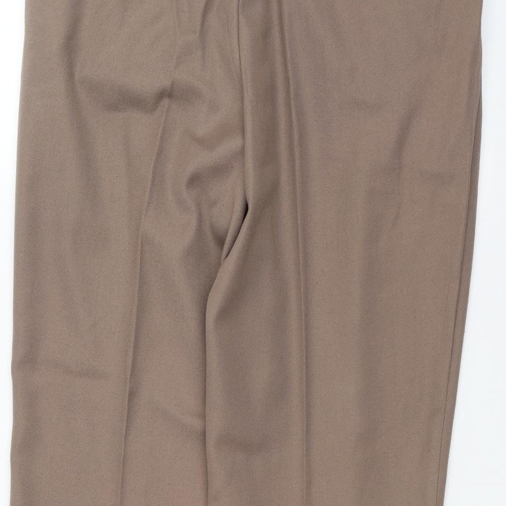 PREMIER MAN Mens Brown Trousers Size 36 in L29 in