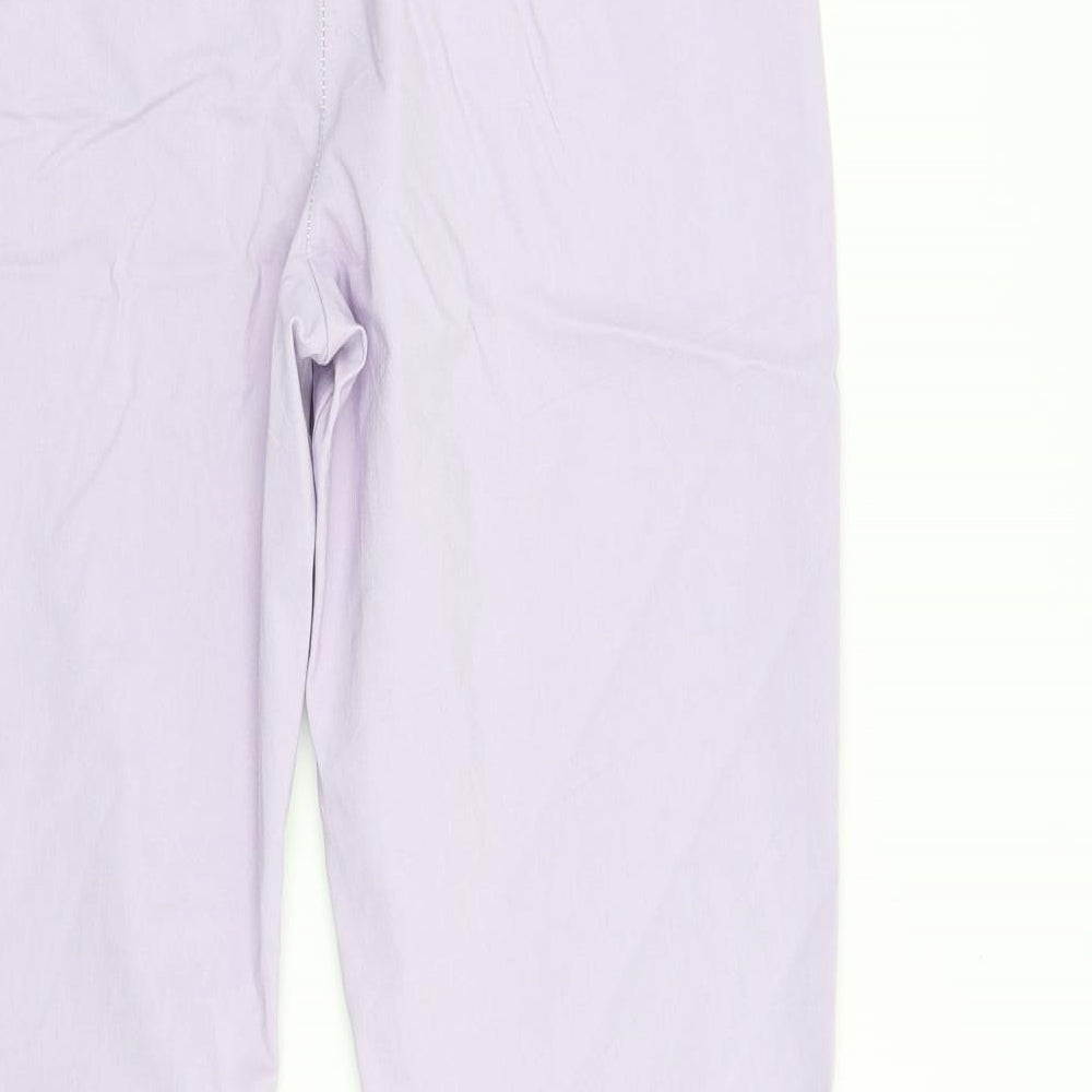 Nasty Gal Womens Purple Trousers Size 12 L33 in