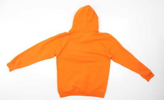 little whitelies Womens Orange Pullover Hoodie Size S