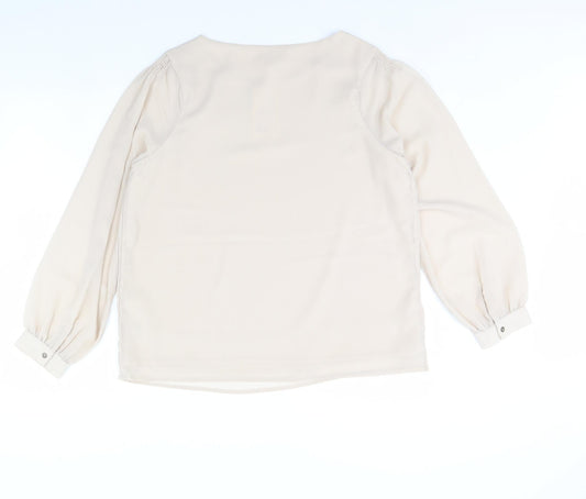 Dranella Womens Beige Basic Blouse Size XS