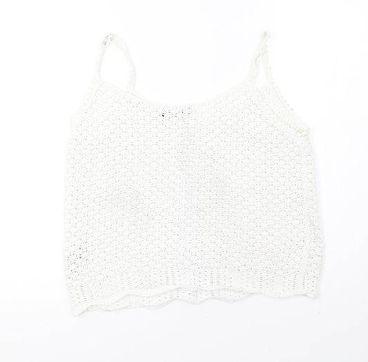 Marks and Spencer Womens White Basic Tank Size 10