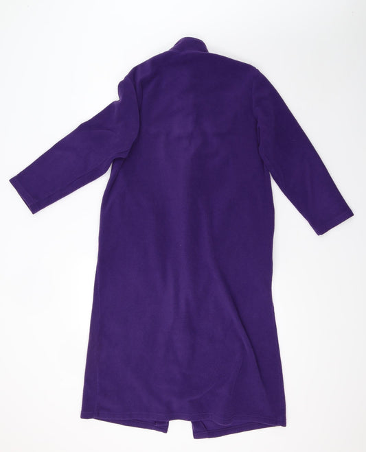 Preworn Womens Purple Fleece Jacket Size 12