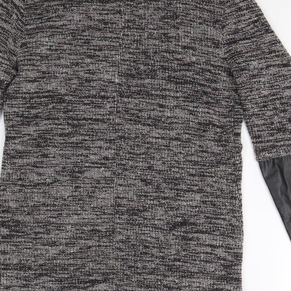 Miss Selfridge Womens Grey Cardigan Jumper Size 8