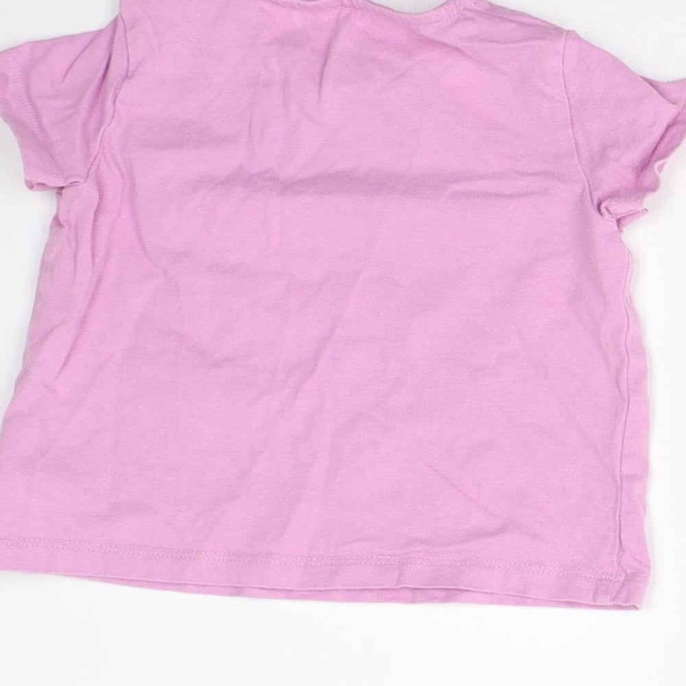 F&F Baby Purple Basic T-Shirt Size 9-12 Months