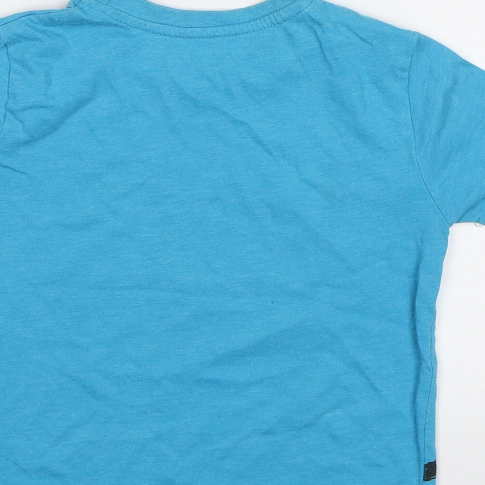 Primark Girls Blue Basic T-Shirt Size 3-4 Years