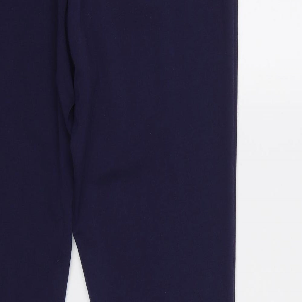 Brand and care label for atlas for women women’s blue jogger trousers, size UK 16, 27-inch leg