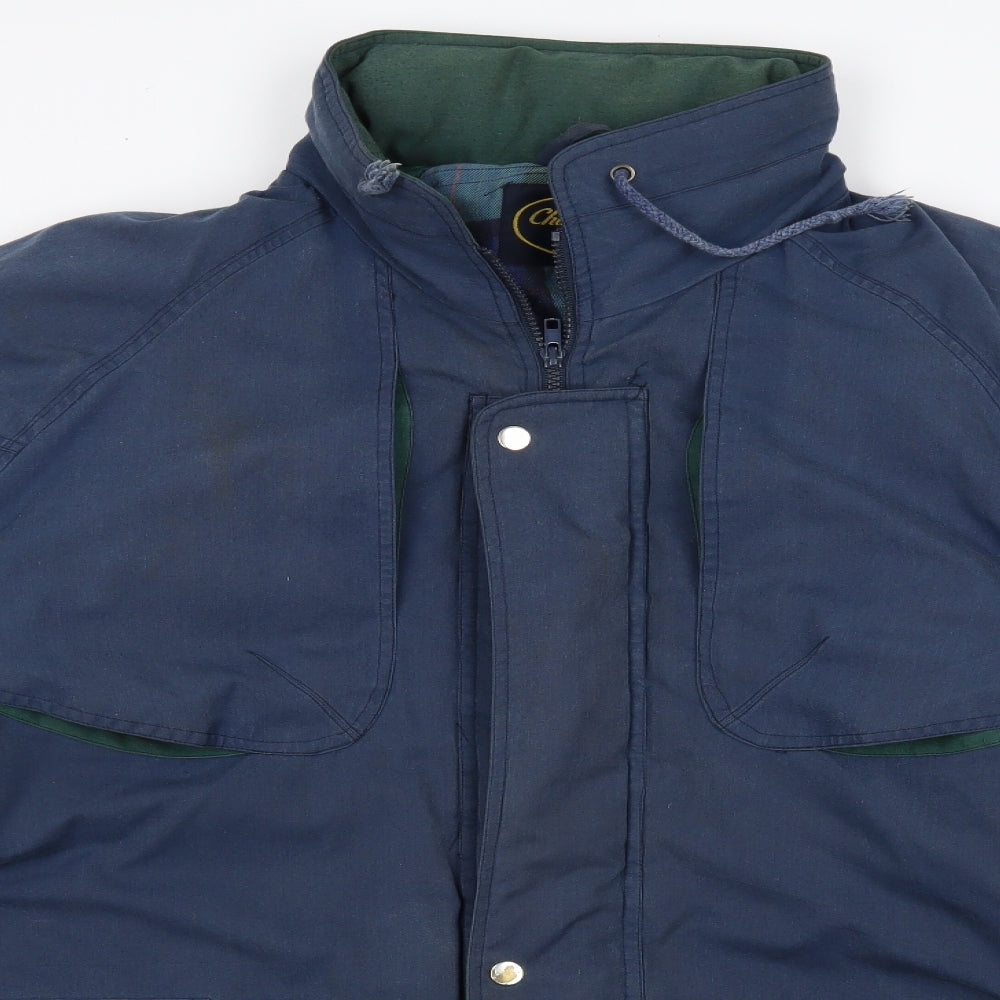 champion coll Womens Blue Anorak Coat Size XL - hood in collar