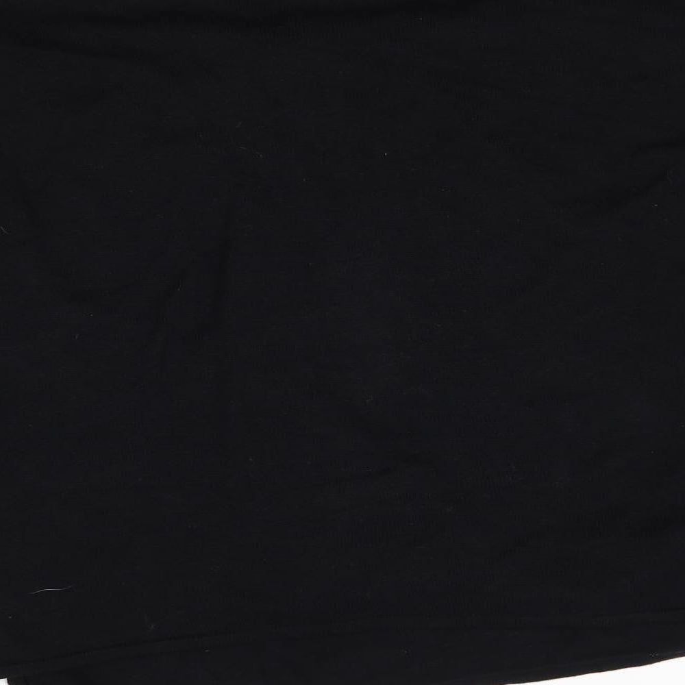 Avenue Womens Black Wrap Jumper Size L