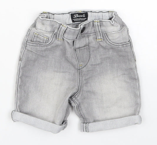 Denim Co Boys Grey Denim Cropped Jeans Size 12-18 Months