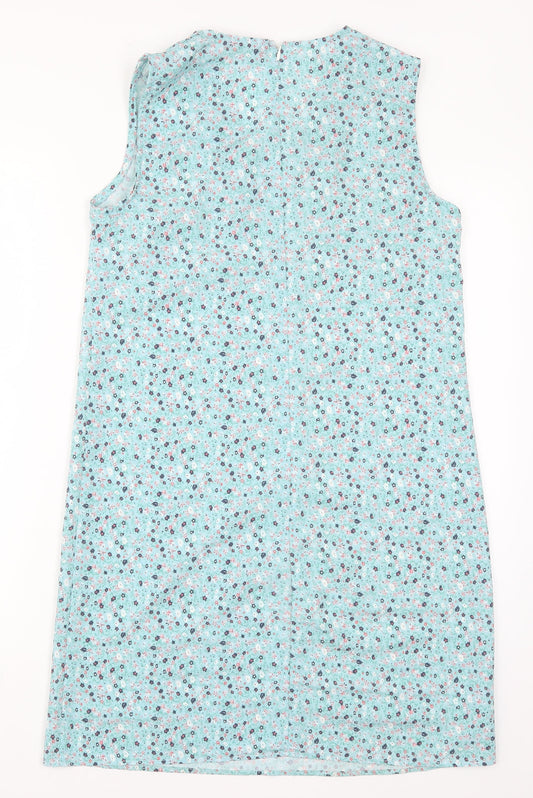 Trendyol Womens Blue Floral Tank Dress Size 10