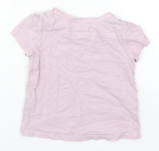 TU Girls Purple Basic T-Shirt Size 2-3 Years