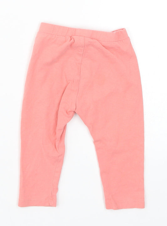 Mini Club Girls Pink Capri Leggings Size 9-12 Months