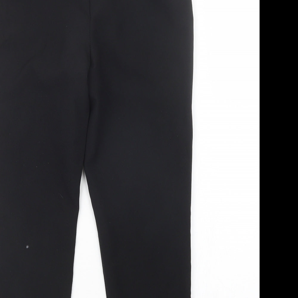 Primark Womens Black Trousers Size 8 L24.5 in