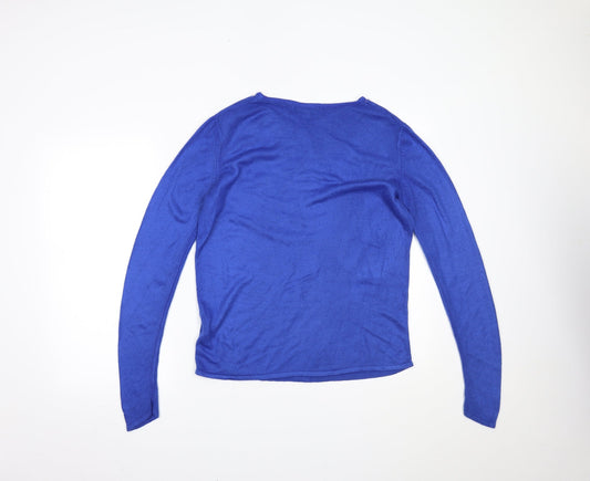 Pure & Natural Womens Blue Basic Blouse Size 16