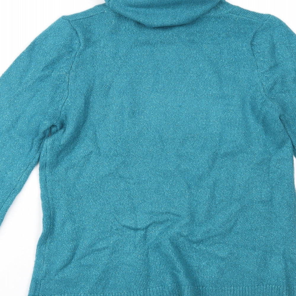 M&Co Womens Blue Pullover Jumper Size 12
