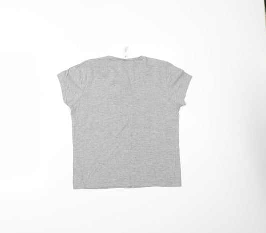 B&C Collection Womens Grey Basic T-Shirt Size L
