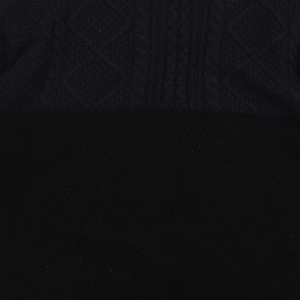 Cedar Woo Mens Black Knit Pullover Jumper Size L